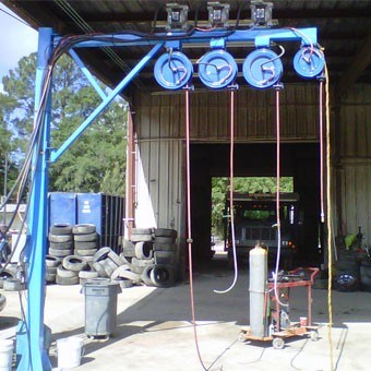 Vortex Depollution Overhead swing arm